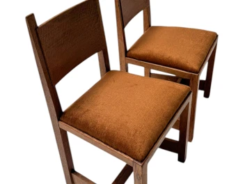 Two Art Deco Modernist Side Chairs by Hendrik Wouda for Pander, 1924